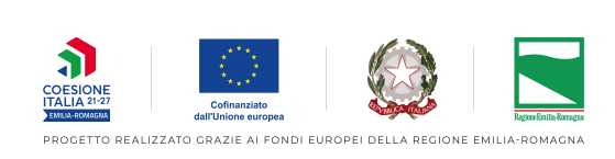 Coesione Italia 21-27 Emilia-Romagna, Cofinanziato dall’Unione europea, Repubblica Italiana, Regione Emilia-Romagna